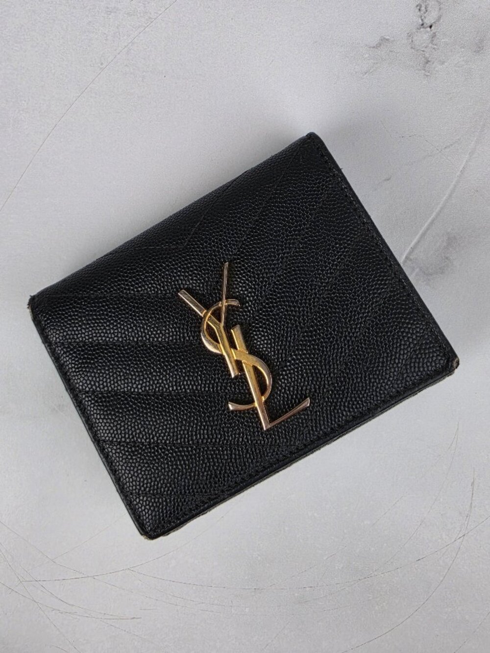 Saint Laurent (YSL) Cassandre Small Wallet